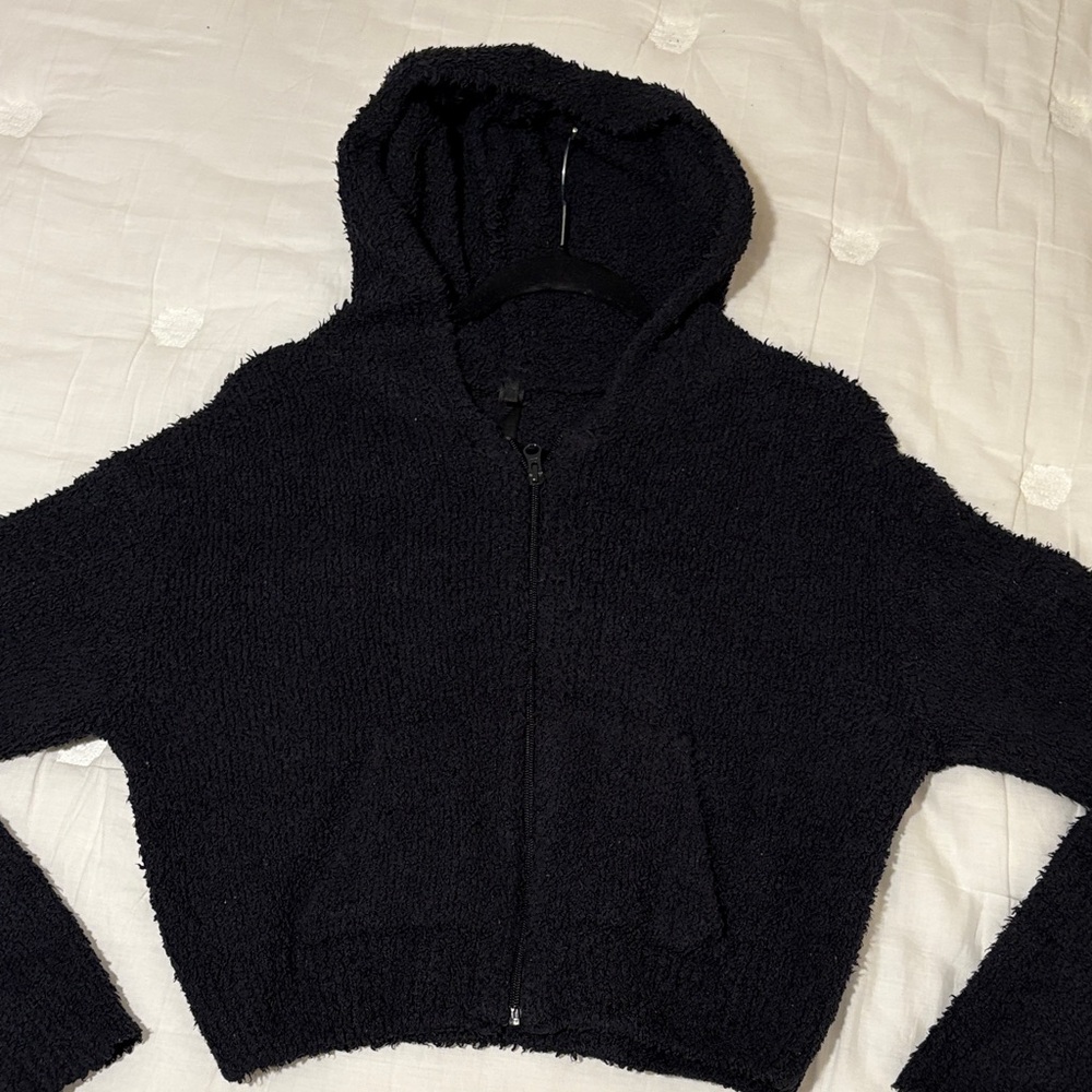 SKIMS Black Fleece Hoodie